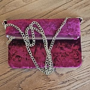Crushed Velvet Charming Charlie Crossbody Bag